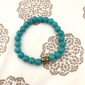 Blue boho bracelet